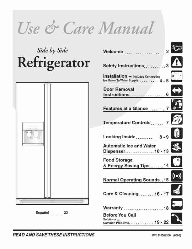 Frigidaire Refrigerator FRS23R4CW4-page_pdf